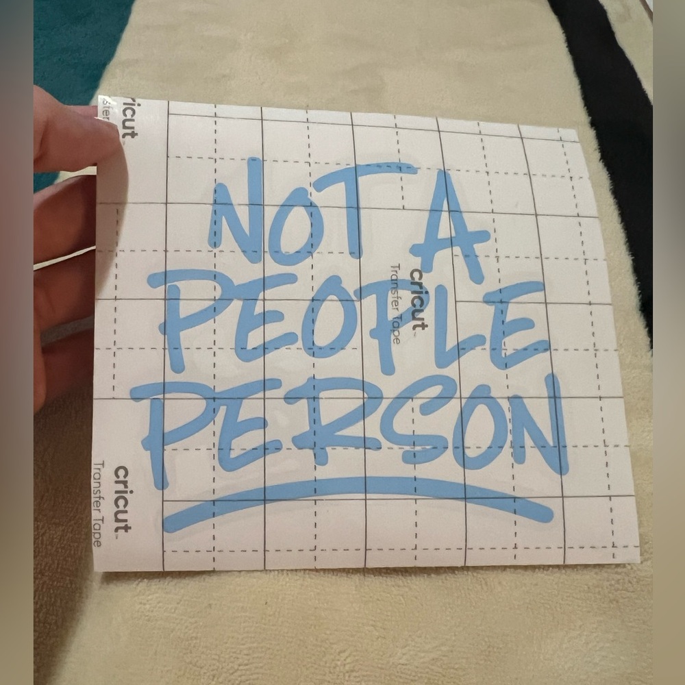 Not A People Person Vinyl Decal ✨